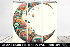 Retro Colorful Moon Whimsical 20 oz Tumbler Product Image 2