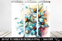 Abstract Shiny Narcissus Clipart 20 Oz Tumbler Product Image 2
