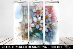 Abstract Shiny Narcissus Clipart 20 Oz Tumbler Product Image 2