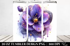 20 Oz Tumbler Sublimation | Shiny Violet Material with Product Image 2