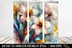 Abstract Pastel Narcissus 20 Oz Tumbler Product Image 2