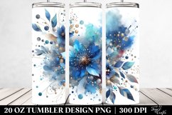 Blueis Watercolor Splash | 20 Oz Tumbler Product Image 2