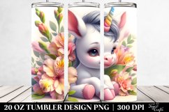 Colorful Unicorn Freesia | 20 oz Tumbler Product Image 2