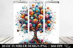 Colorful Whimsical Tree Tumbler | 20 oz Tumbler Product Image 2