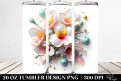 Abstract Freesia Tumbler | 20 oz Tumbler Product Image 2