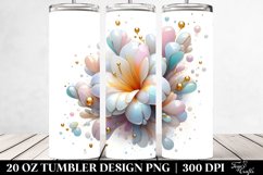 Abstract Freesia Tumbler | 20 oz Tumbler Product Image 2