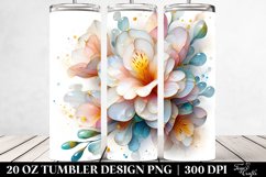 Abstract Freesia Tumbler | 20 oz Tumbler Product Image 2