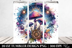 Vibrant Magical Mushroom Clipart 20 Oz Tumbler Product Image 2