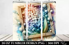 Hyacinth Watercolor Splash 20 Oz Tumbler Product Image 2