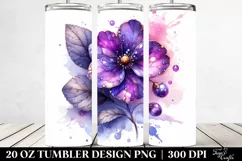 20 Oz Tumbler Sublimation | Shiny Violet Material with Product Image 2