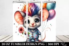 Proud Mouse in Pajamas 20 Oz Tumbler Product Image 2
