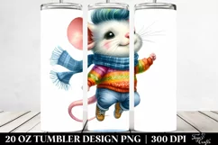 Cute Baby Mouse Jumping | 20 oz Tumbler Product Image 2