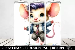 Cute Baby Mouse Jumping | 20 oz Tumbler Product Image 2