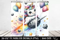 Cute Baby Unicorn Tumbler Product Image 2