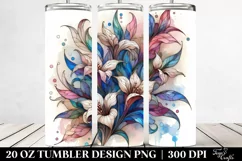 Wooden Stained Lobelia | 20 oz Tumbler Product Image 2
