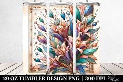 Wooden Stained Lobelia | 20 oz Tumbler Product Image 2