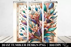 Wooden Stained Lobelia | 20 oz Tumbler Product Image 2