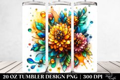 20 Oz Tumbler Sublimation | Glossy Colorful Stained with Product Image 2