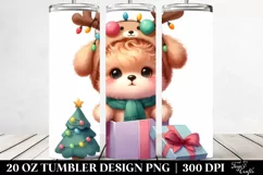Cute Bichpoo, Christmas 20 Oz Tumbler Product Image 2