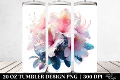 20 Oz Tumbler Sublimation | Shiny Azalea Material Product Image 2