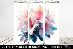 20 Oz Tumbler Sublimation | Shiny Azalea Material Product Image 2