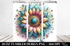 Vibrant Sunflower Tumbler | 20 oz Tumbler Product Image 2