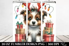 Cute Dog Dressed for Winter 20 Oz Tumbler Product Image 2