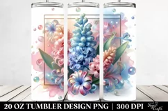 Abstract Hyacinth, HD 20 Oz Tumbler Product Image 2