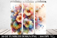 Abstract Nasturtium Tumbler | 20 oz Tumbler Product Image 2