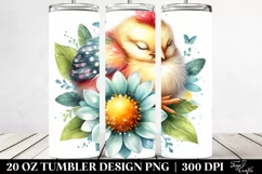 Colorful Sleeping Baby Chicken | 20 Oz Tumbler Product Image 2