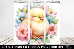 Colorful Sleeping Baby Chicken | 20 Oz Tumbler Product Image 2