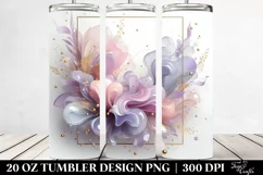 Abstract Glossy Lavender Clipart 20 Oz Tumbler Product Image 2