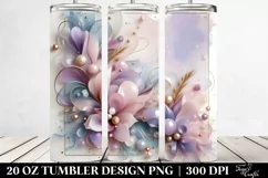 Abstract Glossy Lavender Clipart 20 Oz Tumbler Product Image 2