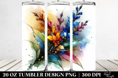 20 Oz Tumbler Sublimation | Colorful Small Stained with Product Image 2