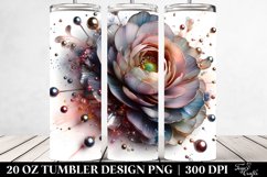 Shiny Ranunculus | 20 Oz Tumbler Product Image 2