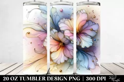 Abstract Glossy Pansy Clipart 20 Oz Tumbler Product Image 2