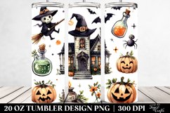 Halloween Elixir Watercolor Clipart 20 Oz Tumbler Product Image 2