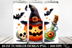Halloween Elixir Watercolor Clipart 20 Oz Tumbler Product Image 2