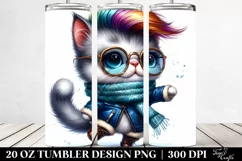 Cute Funny Cat Dancing 20 Oz Tumbler Product Image 2