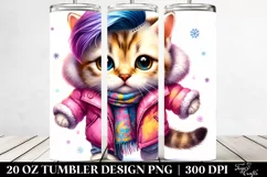 Cute Funny Cat Dancing 20 Oz Tumbler Product Image 2