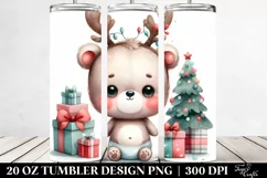 Baby Bear with Christmas Lights 20 Oz Tumbler Product Image 2