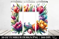 Colorful Tulip Decor | 20 Oz Tumbler Product Image 2