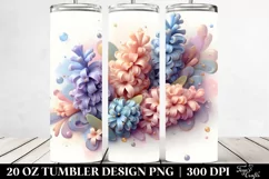 Glossy Hyacinth Abstract Art | 20 oz Tumbler Product Image 2