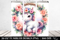 baby unicorn Pastel Frame 20 Oz Tumbler Product Image 2