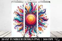 Whimsical Vibrant Sun 20 Oz Tumbler Product Image 2
