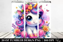 Cute Unicorn Funny | 20 oz Tumbler Product Image 2