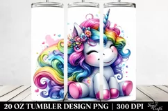 Cute Unicorn Funny | 20 oz Tumbler Product Image 2