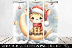 Cute Winter Baby Giraffe | 20 oz Tumbler Product Image 2