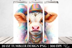 Zydeco Baby Cow. 20 Oz Tumbler Design Product Image 2