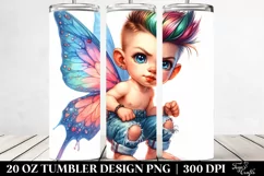 Agressive Fairy Playing Drawing | 20 oz Tumbler Product Image 2